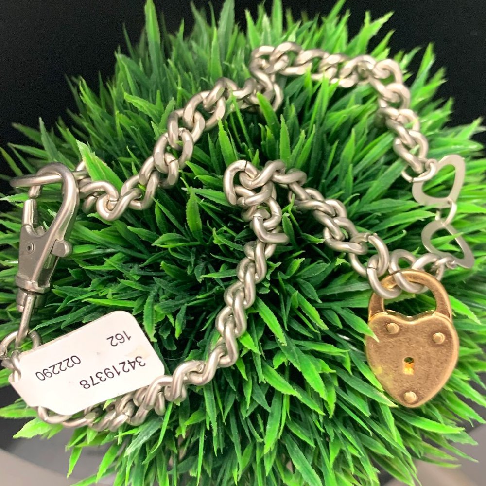 Urban Outfitters Gold Heart Lock Necklace